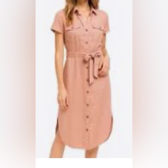 teddy rose Dresses & Skirts - Teddi Rose Tencel shirt dress NWT